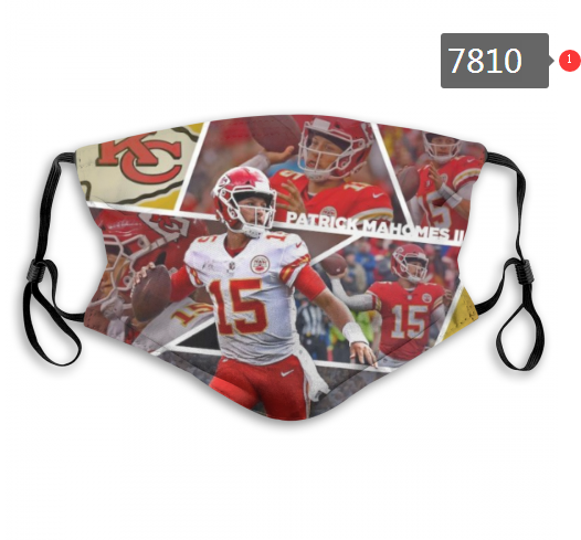 NFL 2020 Kansas City Chiefs #45 Dust mask with filter->nfl dust mask->Sports Accessory